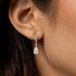 Dominique Cohen diamond pear drop earring, on ear <span class='visuallyhidden'>Call, text 323-404-2959 for shop help.</span>